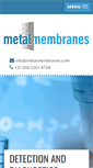 Mobile Screenshot of metalmembranes.com